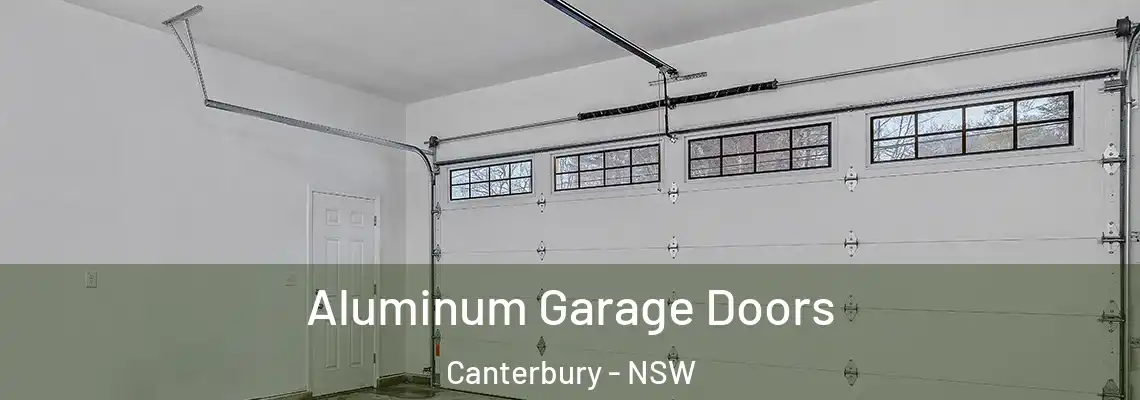 Aluminum Garage Doors Canterbury - NSW