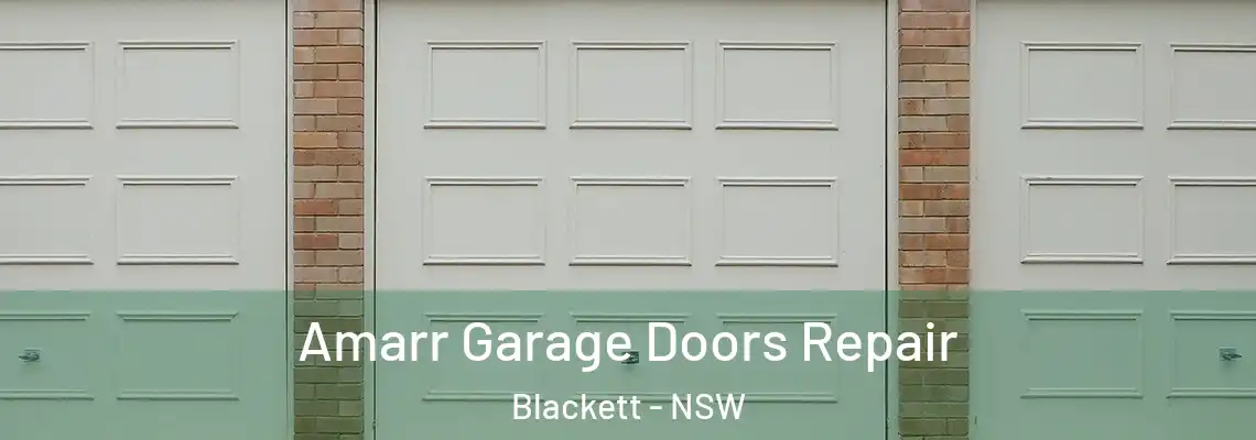 Amarr Garage Doors Repair Blackett - NSW