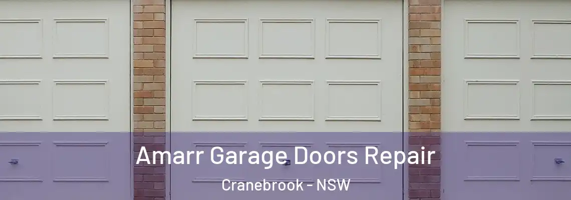 Amarr Garage Doors Repair Cranebrook - NSW