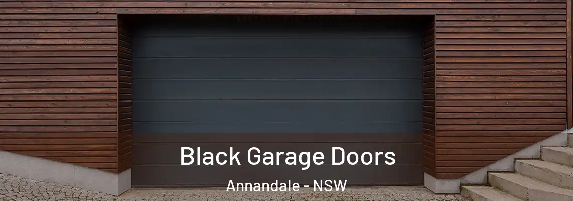 Black Garage Doors Annandale - NSW