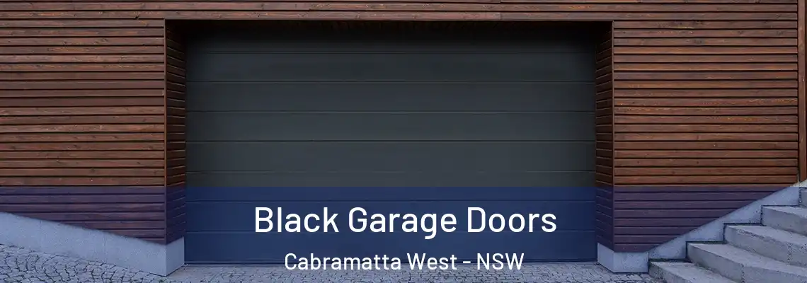  Black Garage Doors Cabramatta West - NSW