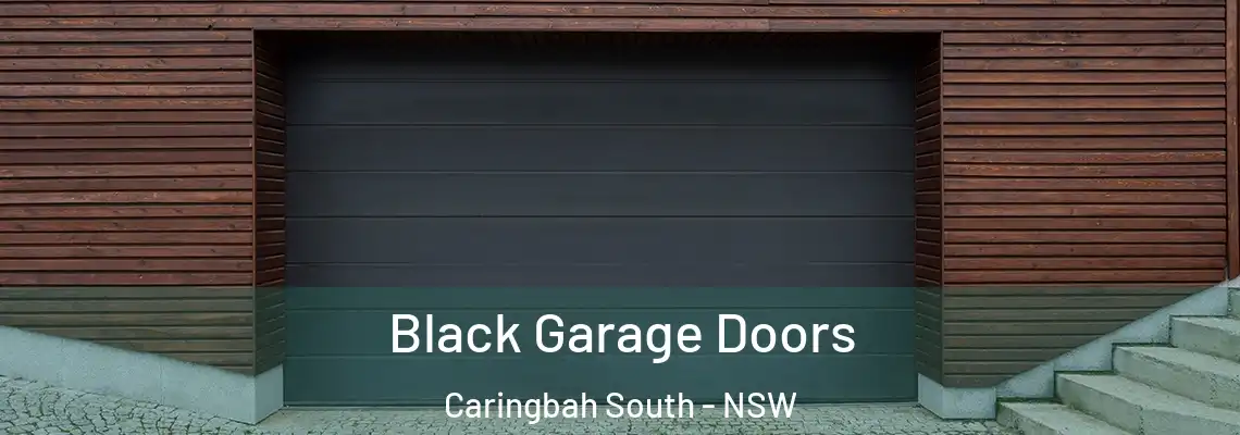  Black Garage Doors Caringbah South - NSW