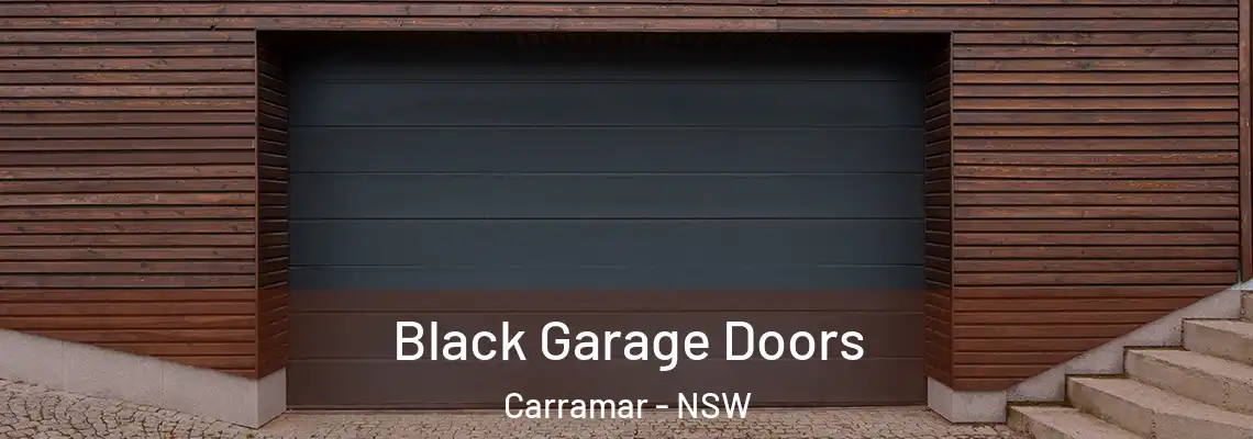  Black Garage Doors Carramar - NSW