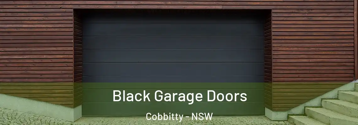 Black Garage Doors Cobbitty - NSW