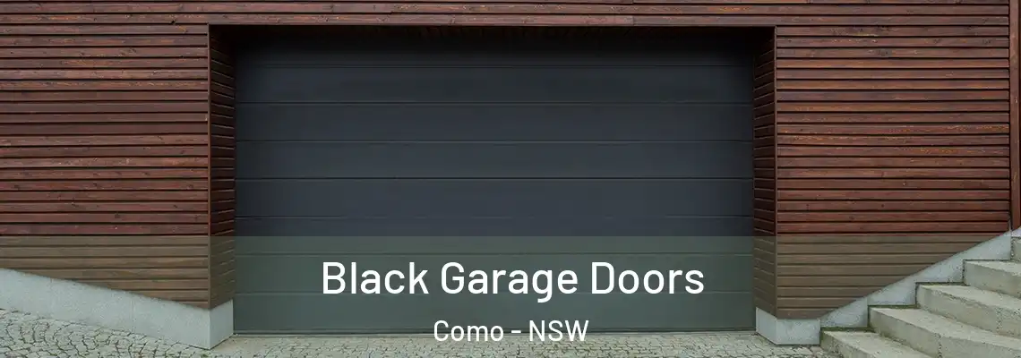 Black Garage Doors Como - NSW