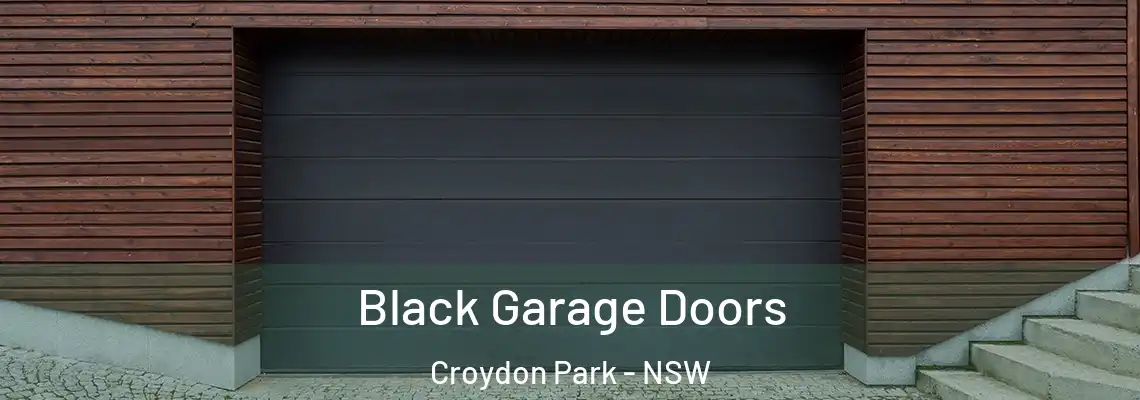  Black Garage Doors Croydon Park - NSW