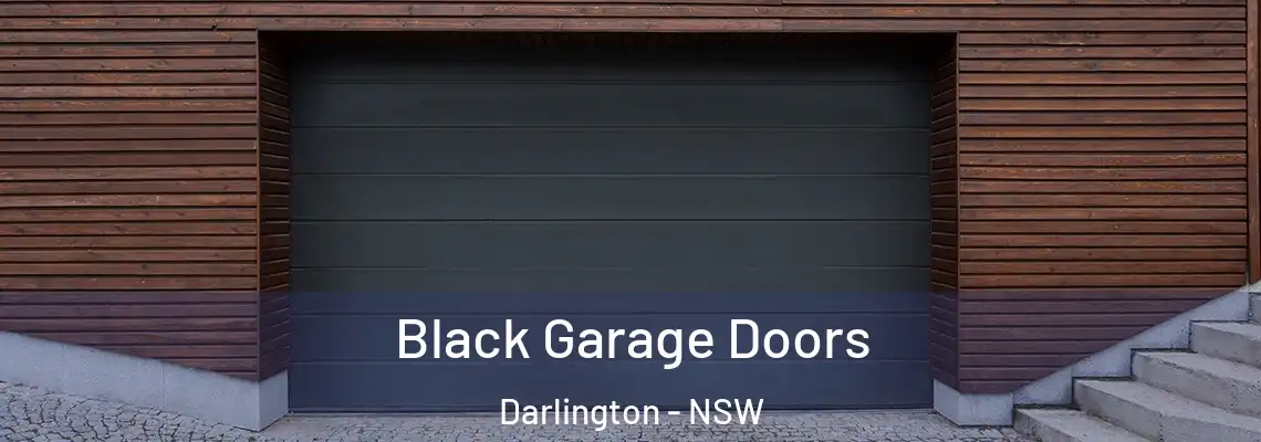  Black Garage Doors Darlington - NSW
