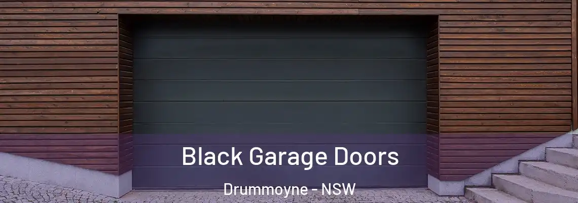 Black Garage Doors Drummoyne - NSW