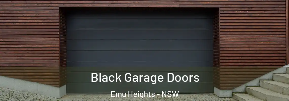 Black Garage Doors Emu Heights - NSW