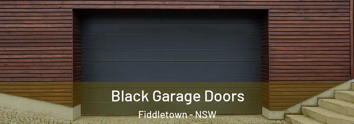 Black Garage Doors Fiddletown - NSW