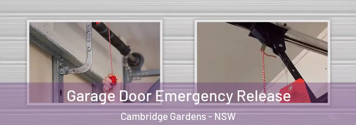 Garage Door Emergency Release Cambridge Gardens - NSW