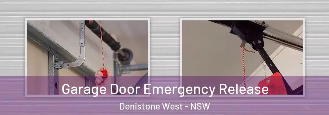 Garage Door Emergency Release Denistone West - NSW