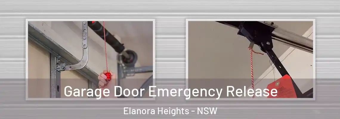 Garage Door Emergency Release Elanora Heights - NSW