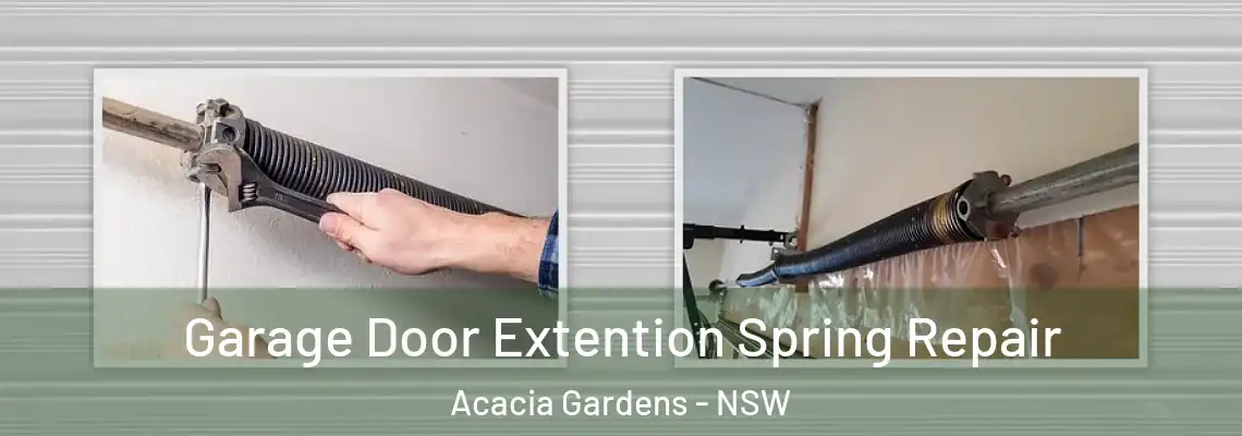Garage Door Extention Spring Repair Acacia Gardens - NSW