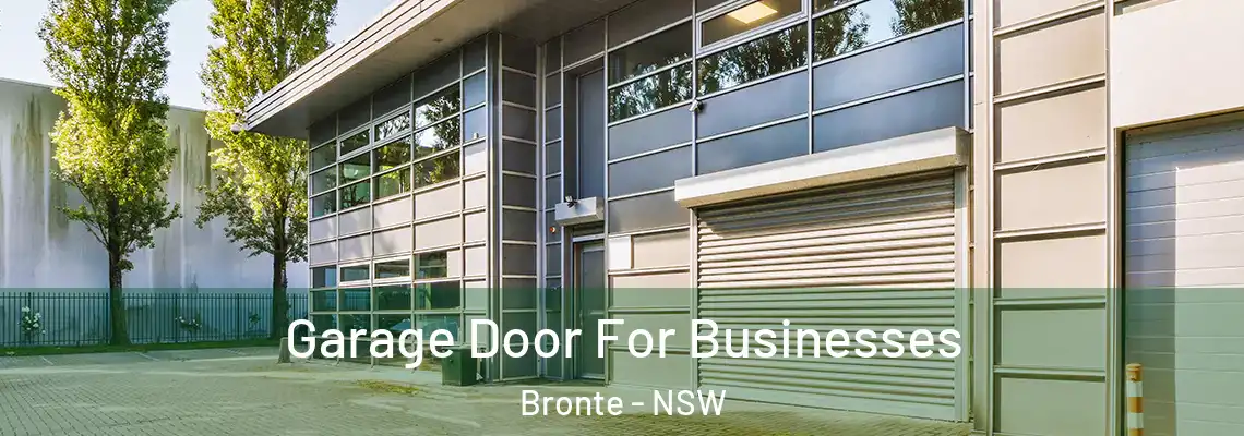 Garage Door For Businesses Bronte - NSW