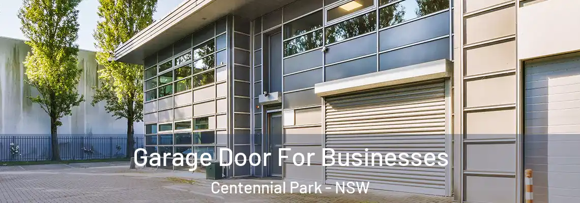Garage Door For Businesses Centennial Park - NSW