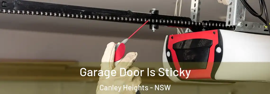 Garage Door Is Sticky Canley Heights - NSW