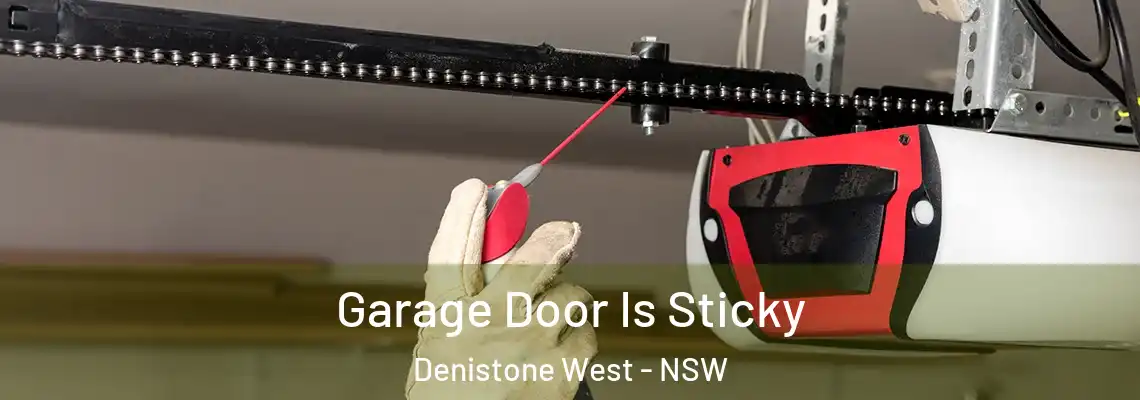 Garage Door Is Sticky Denistone West - NSW