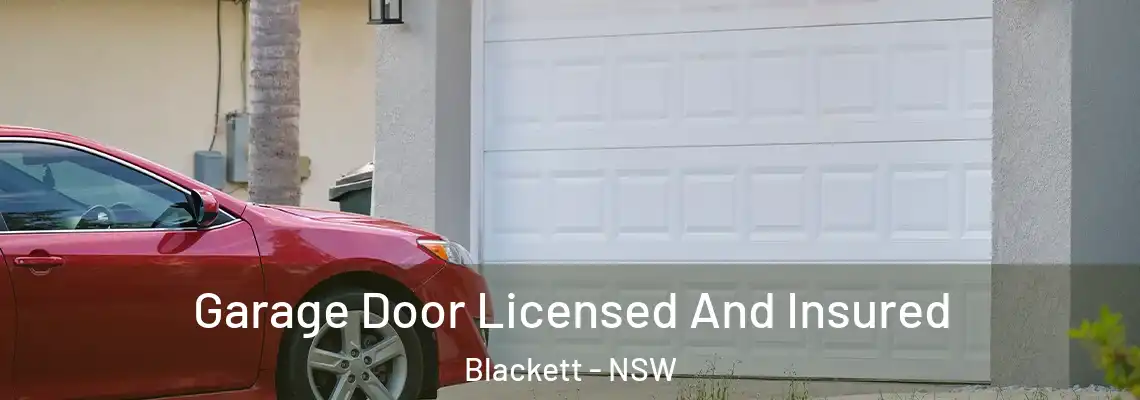 Garage Door Licensed And Insured Blackett - NSW