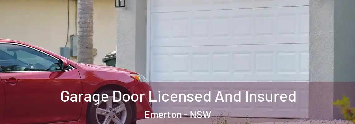 Garage Door Licensed And Insured Emerton - NSW