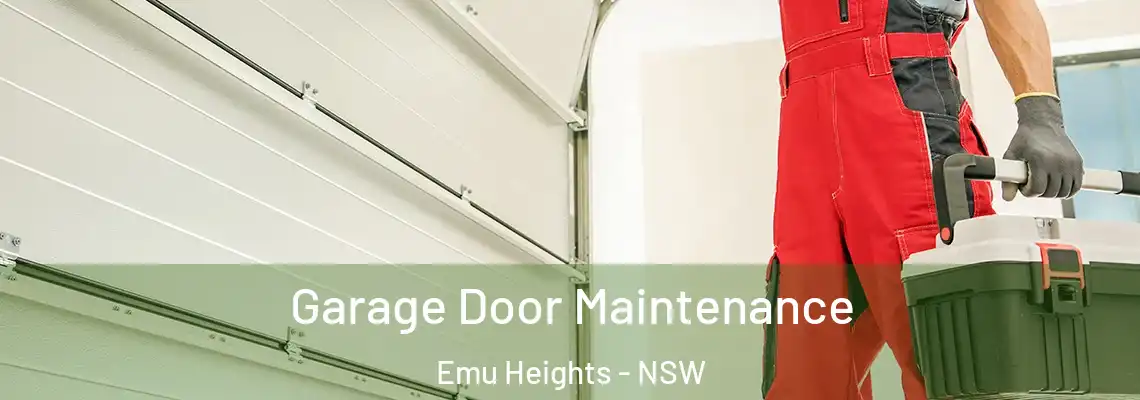 Garage Door Maintenance Emu Heights - NSW
