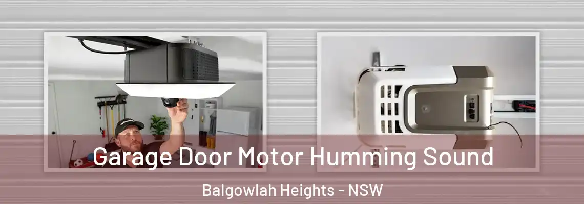 Garage Door Motor Humming Sound Balgowlah Heights - NSW