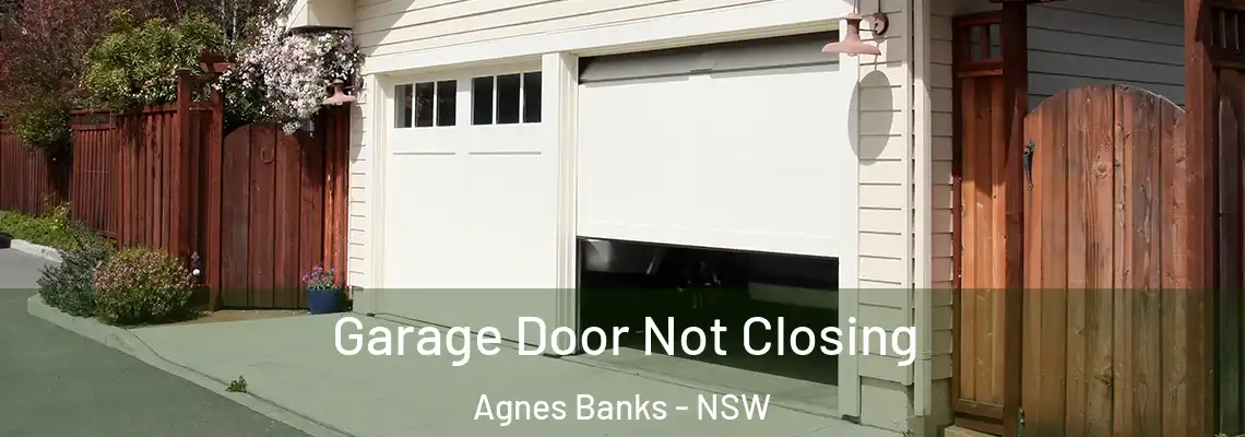 Garage Door Not Closing Agnes Banks - NSW