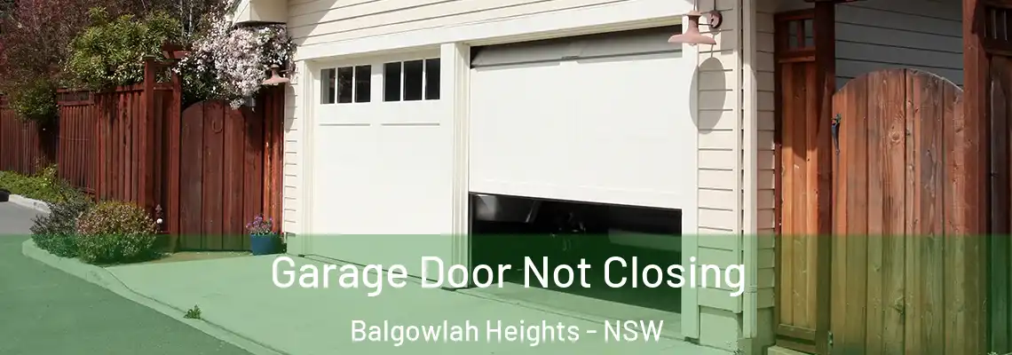 Garage Door Not Closing Balgowlah Heights - NSW