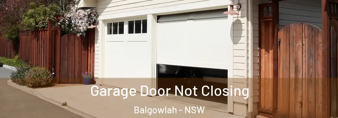 Garage Door Not Closing Balgowlah - NSW