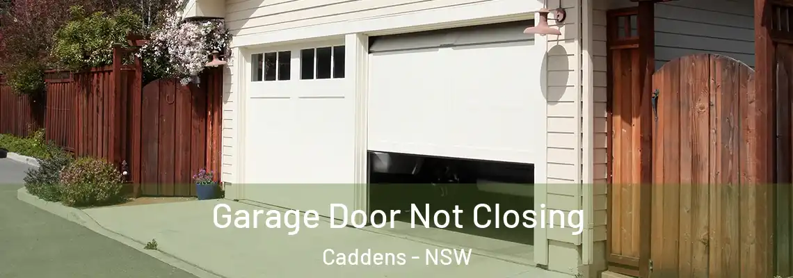 Garage Door Not Closing Caddens - NSW