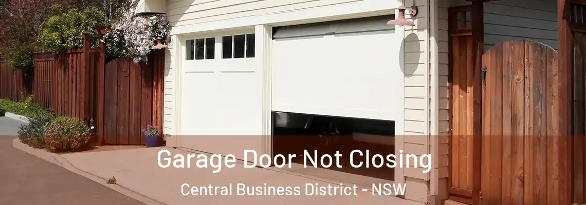 Garage Door Not Closing Central Business District - NSW