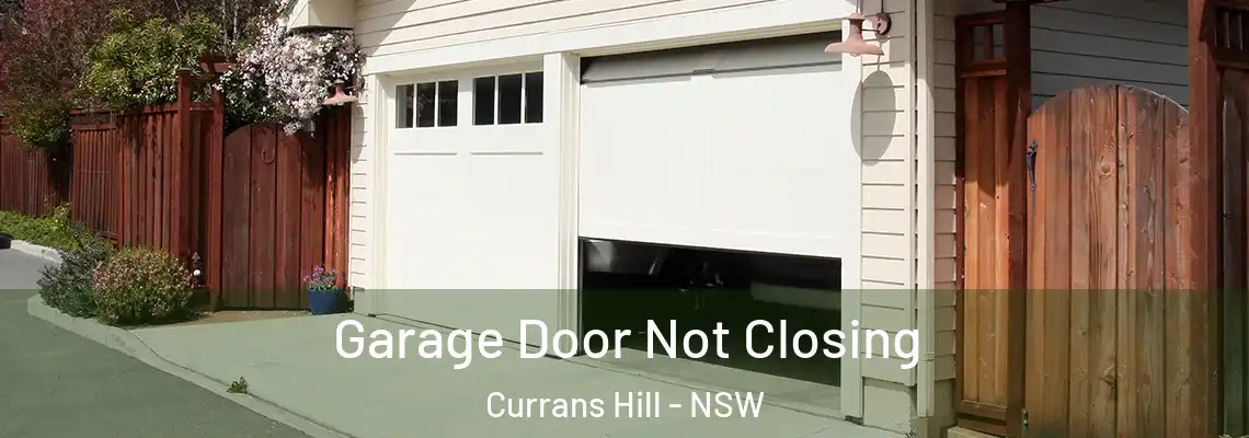 Garage Door Not Closing Currans Hill - NSW