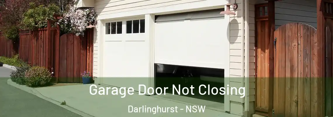 Garage Door Not Closing Darlinghurst - NSW