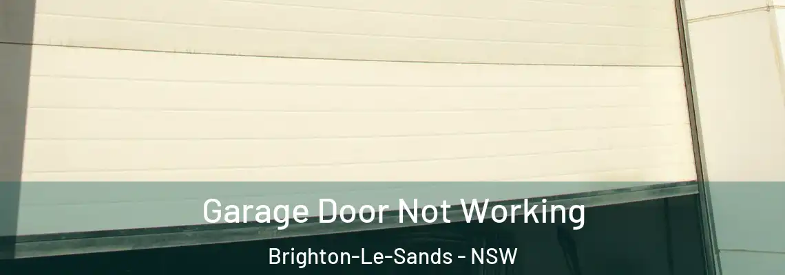 Garage Door Not Working Brighton-Le-Sands - NSW
