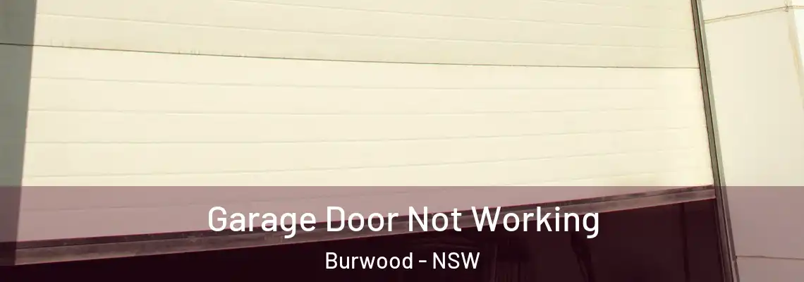 Garage Door Not Working Burwood - NSW