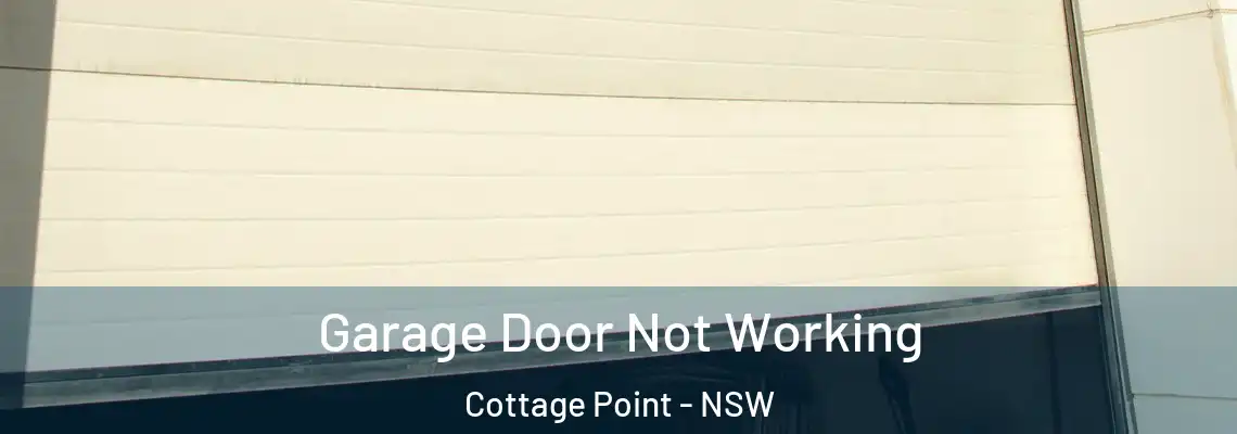 Garage Door Not Working Cottage Point - NSW