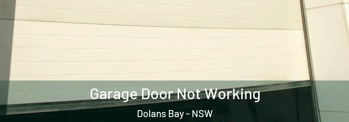 Garage Door Not Working Dolans Bay - NSW