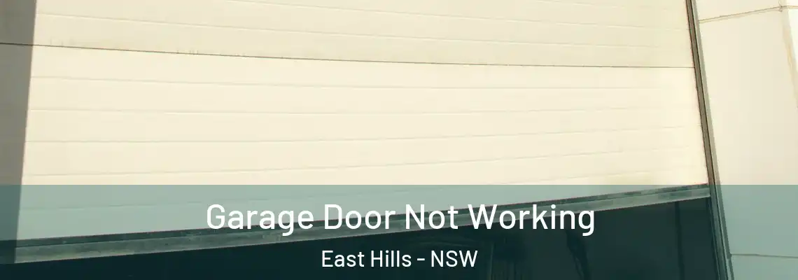 Garage Door Not Working East Hills - NSW