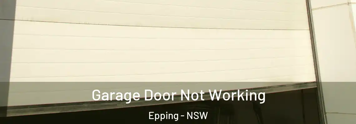 Garage Door Not Working Epping - NSW