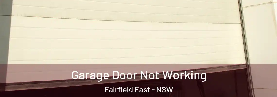 Garage Door Not Working Fairfield East - NSW
