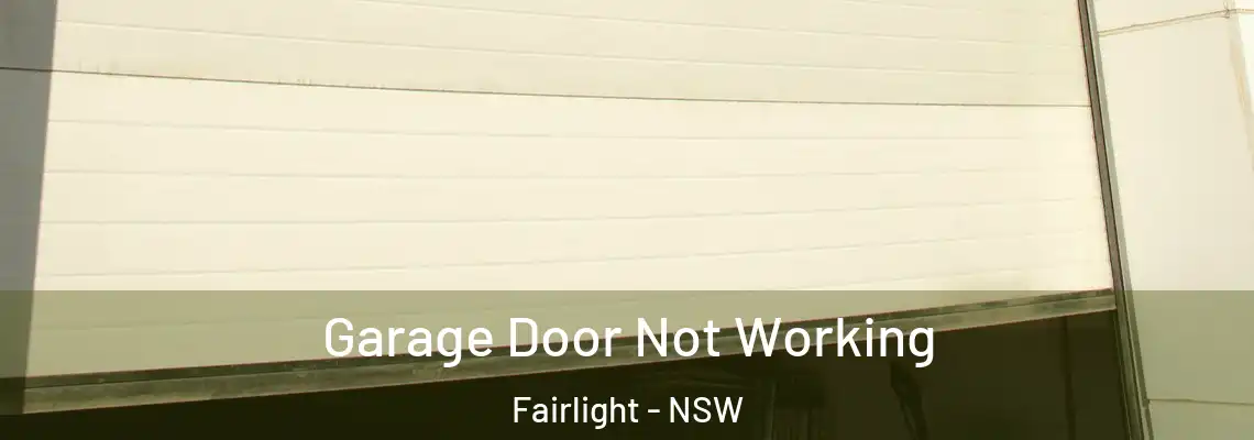 Garage Door Not Working Fairlight - NSW