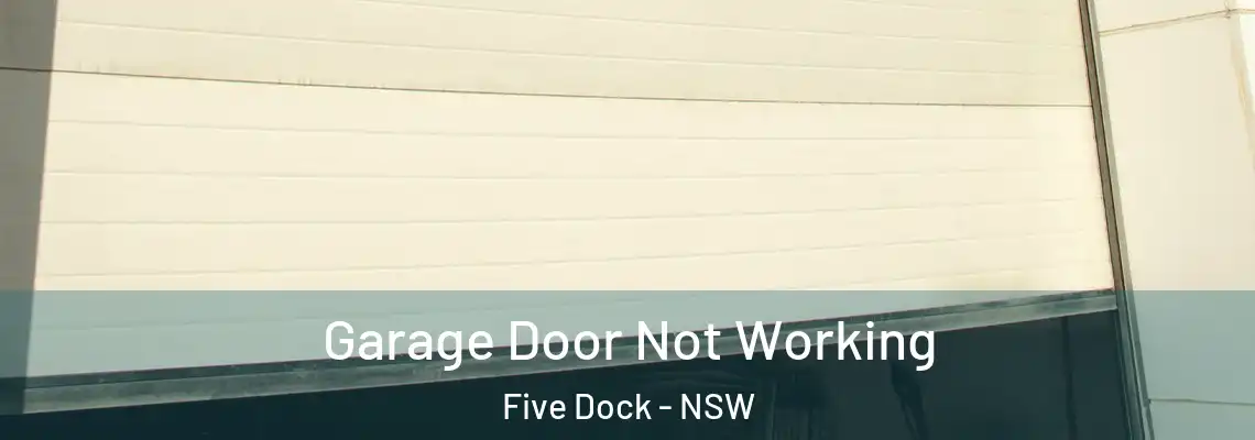 Garage Door Not Working Five Dock - NSW