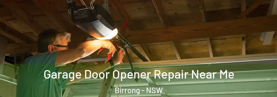 Garage Door Opener Repair Near Me Birrong - NSW