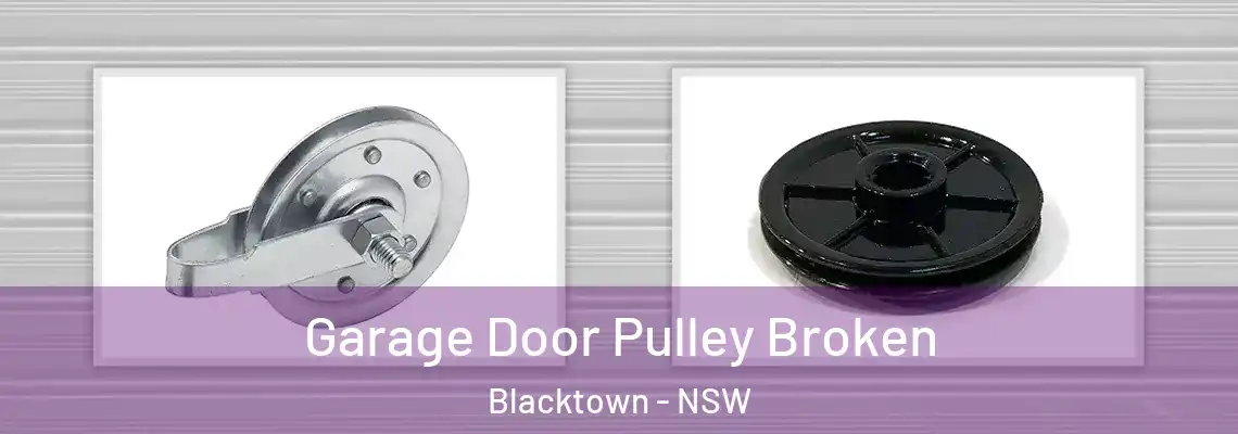 Garage Door Pulley Broken Blacktown - NSW