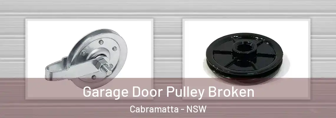 Garage Door Pulley Broken Cabramatta - NSW