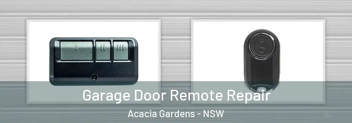 Garage Door Remote Repair Acacia Gardens - NSW