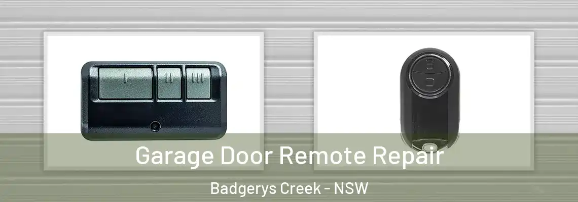 Garage Door Remote Repair Badgerys Creek - NSW