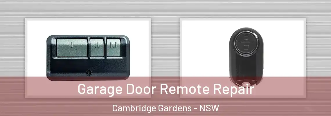 Garage Door Remote Repair Cambridge Gardens - NSW