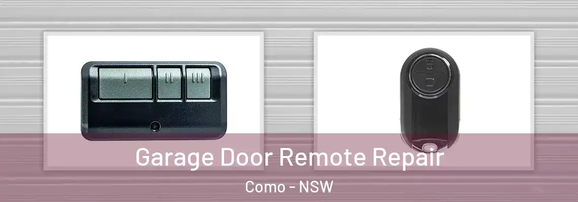Garage Door Remote Repair Como - NSW