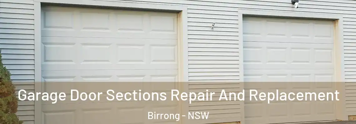 Garage Door Sections Repair And Replacement Birrong - NSW